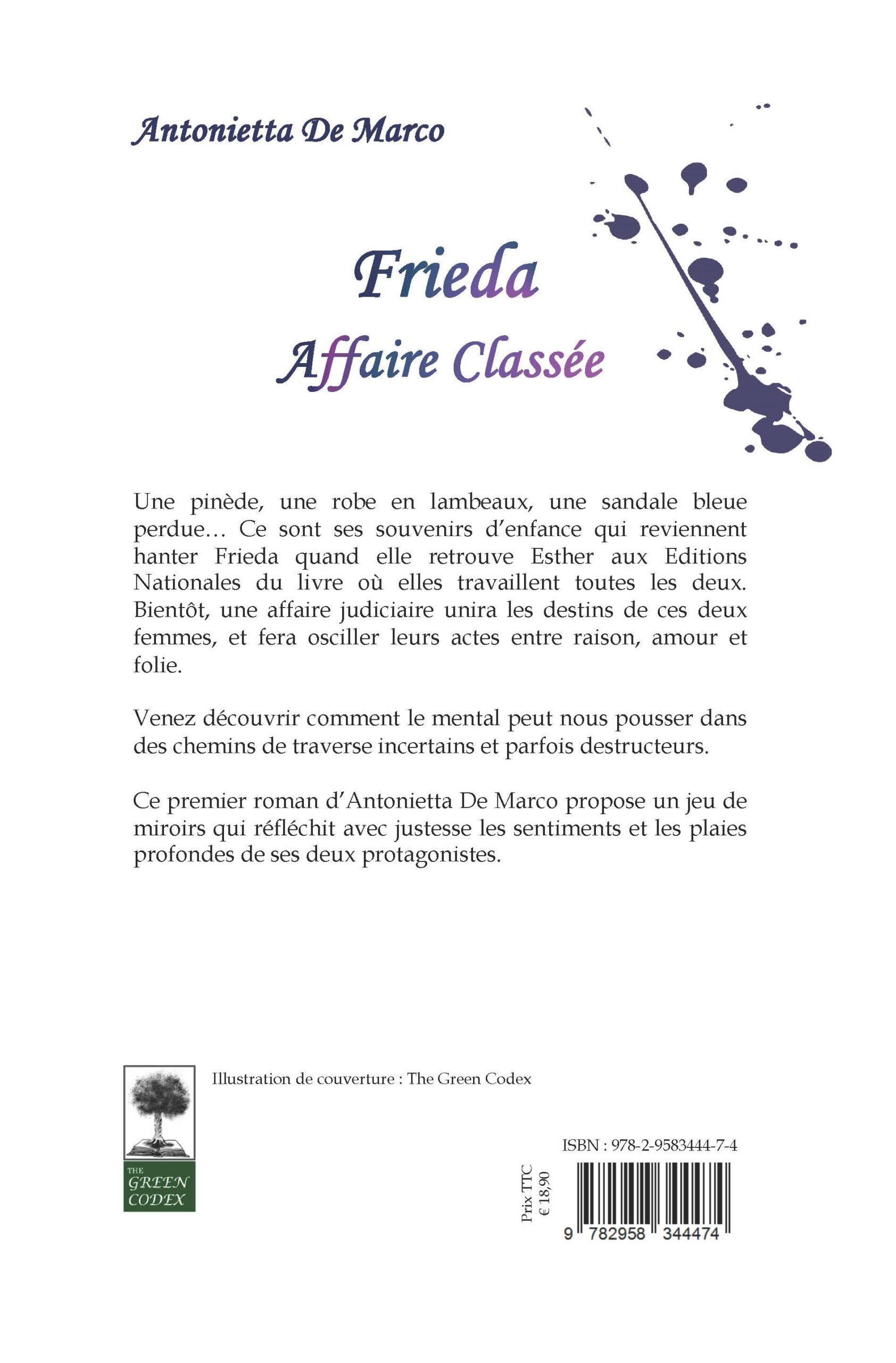 4eme de couverture-Frieda-Affaire-classee